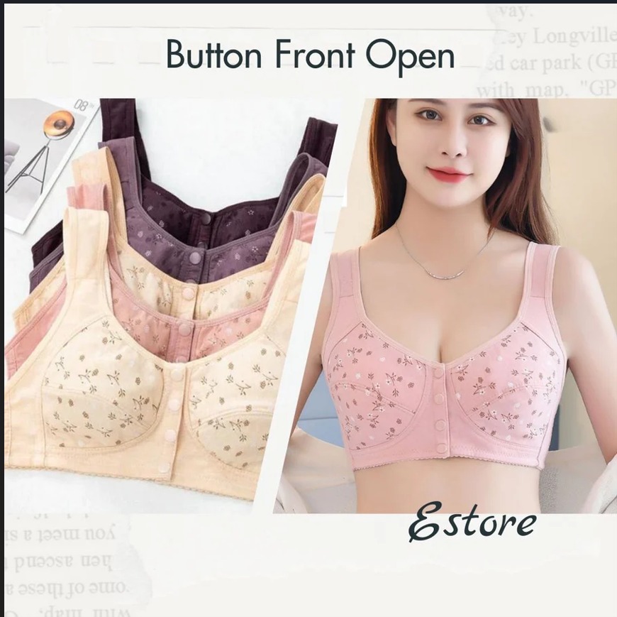 Front Open Breastfeeding Bra - Cotton, Non-Wired | Plus Sizes Maternity & Nursing Bra
