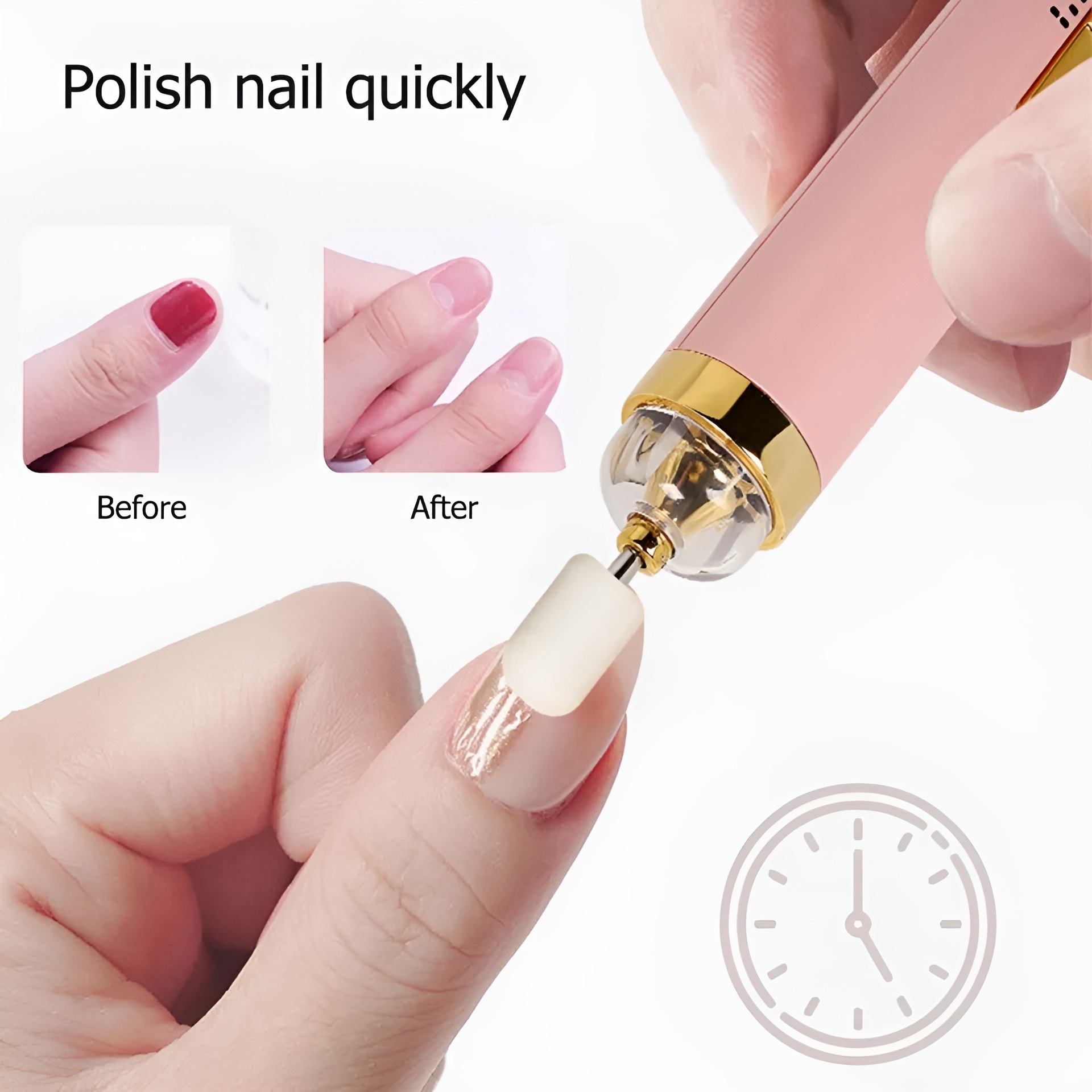 TYMO Rechargeable Professional Manicure Nail Machine Set Pedicure Drill Set Ceramic Nail File Mini Electric Nail Polishing Machine