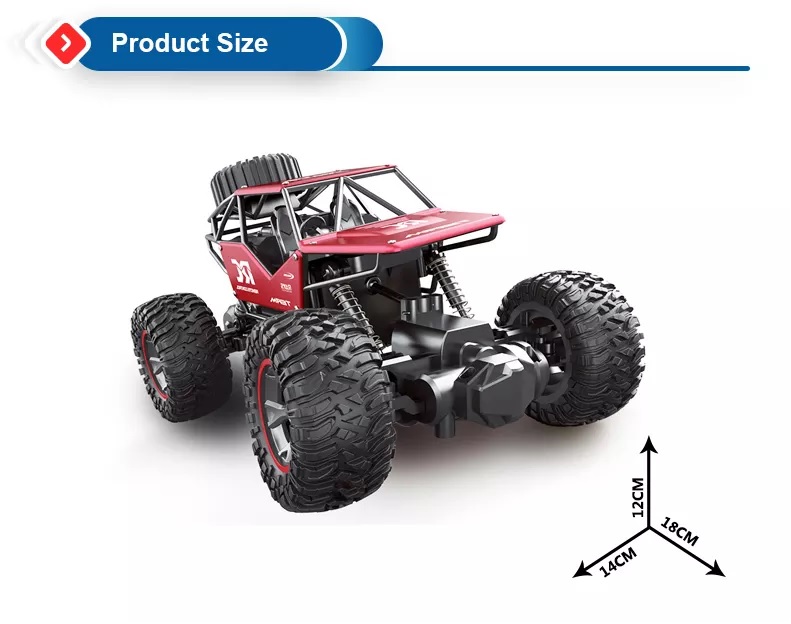Smoke Rock Crawler Electric RC Vehicles Alloyed Remote Control Spray Toy Car for Kids & Boys Monster RC Truck with Rechargeable Rc Car 4x4 High Speed