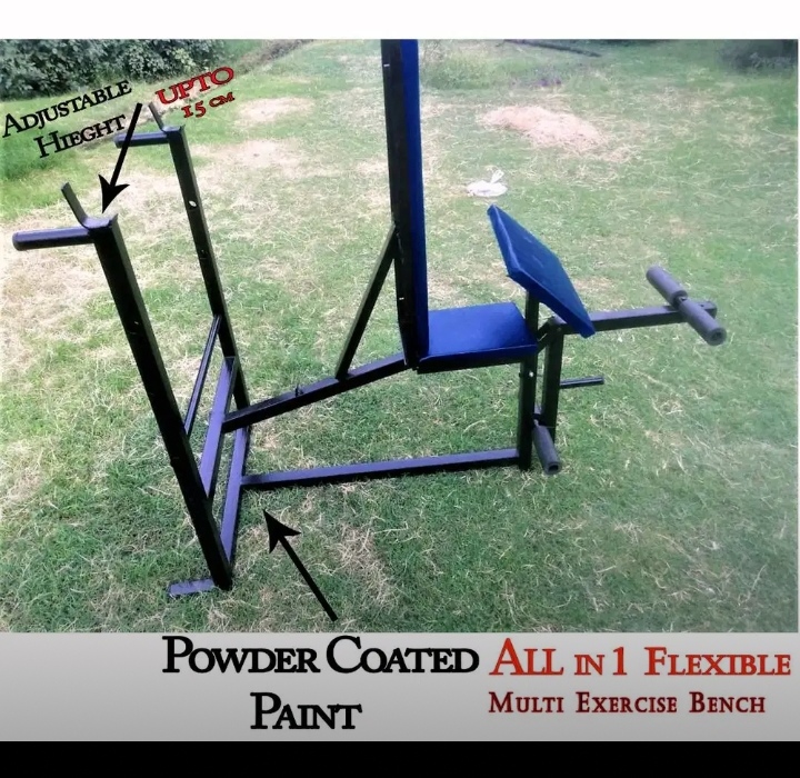 7 in 1 or All in One Multi Position Bench Press Chest Exercises Bicep Thigh Exercise Crunch Workout for Weight Lifting