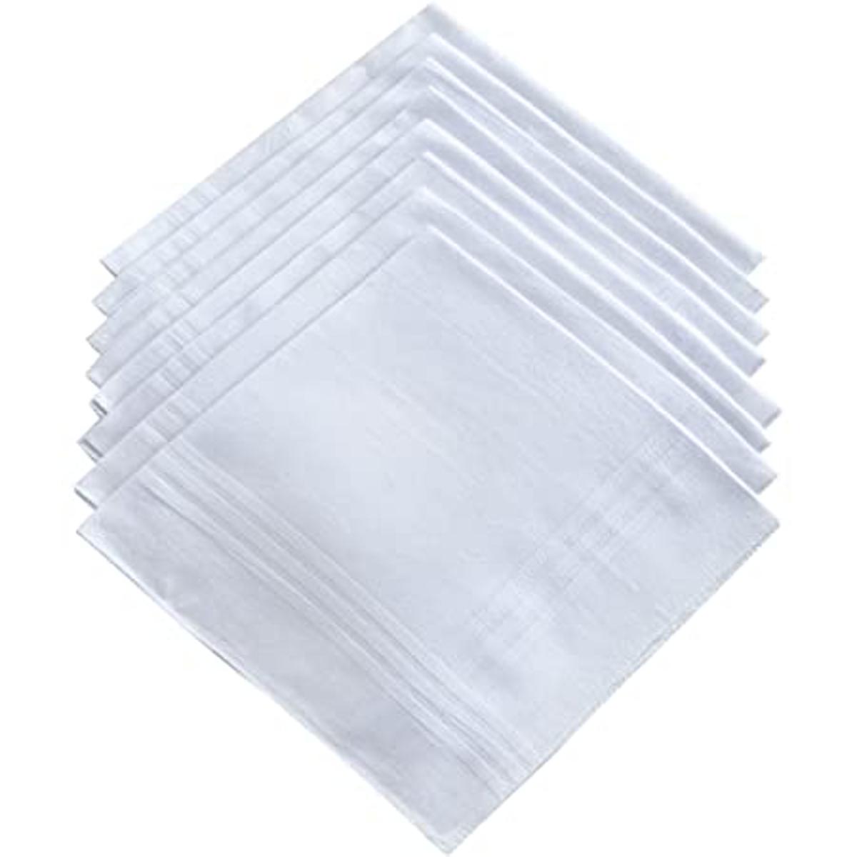 white romal for boys and men in pack of 12 best quality cotton stuff