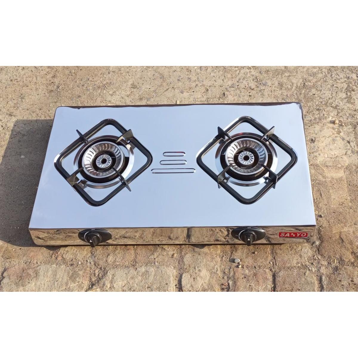 Sanyo Gas Stove Burner With Automatic IgnitionStainless Steel Top