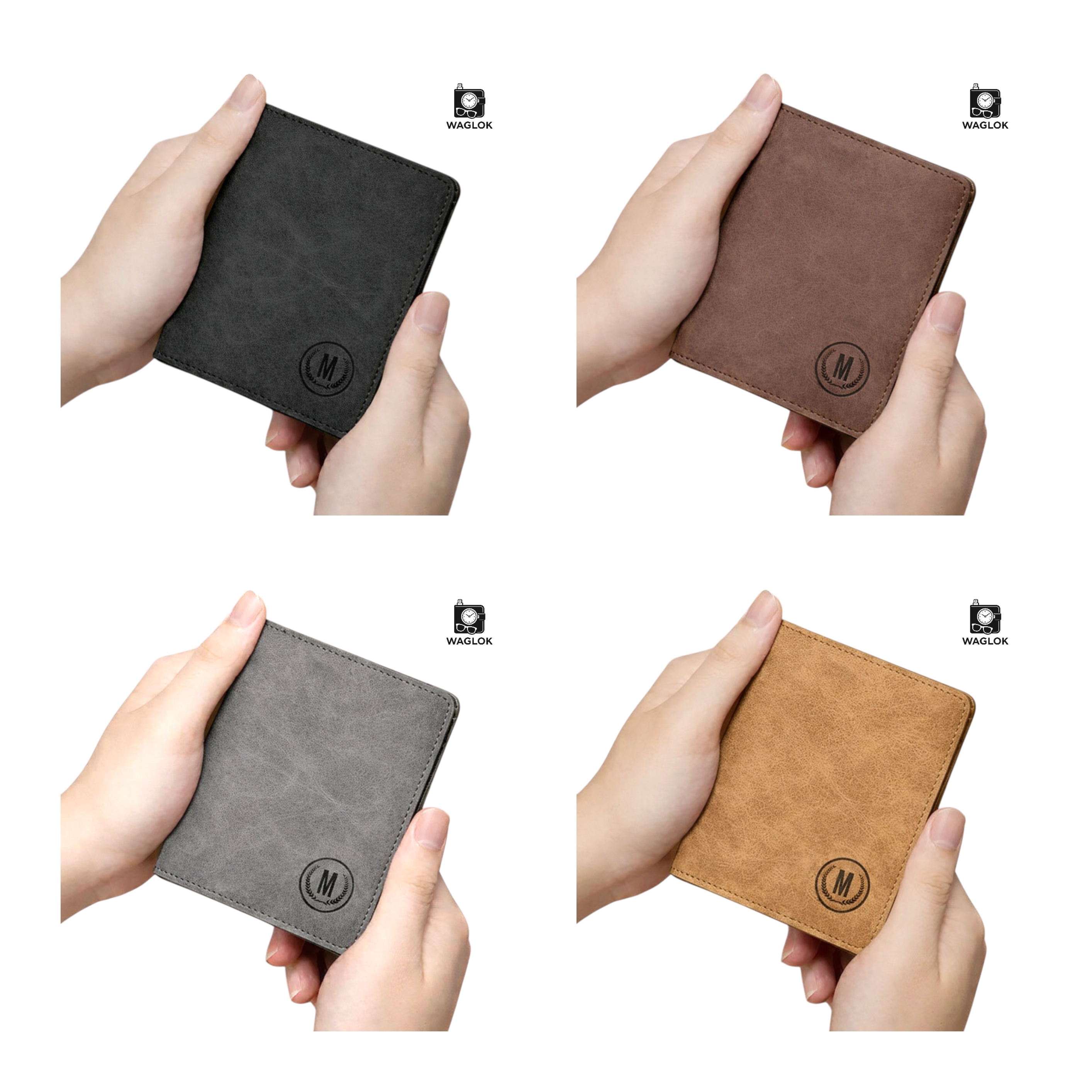 New Trending Soft Leather RFID M-Design Imported Wallet – Short Slim Design with RFID Blocking