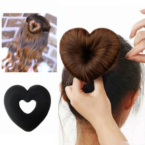 Heart Shape Donut Hair Bun Maker Set Buy Online At Best Prices In