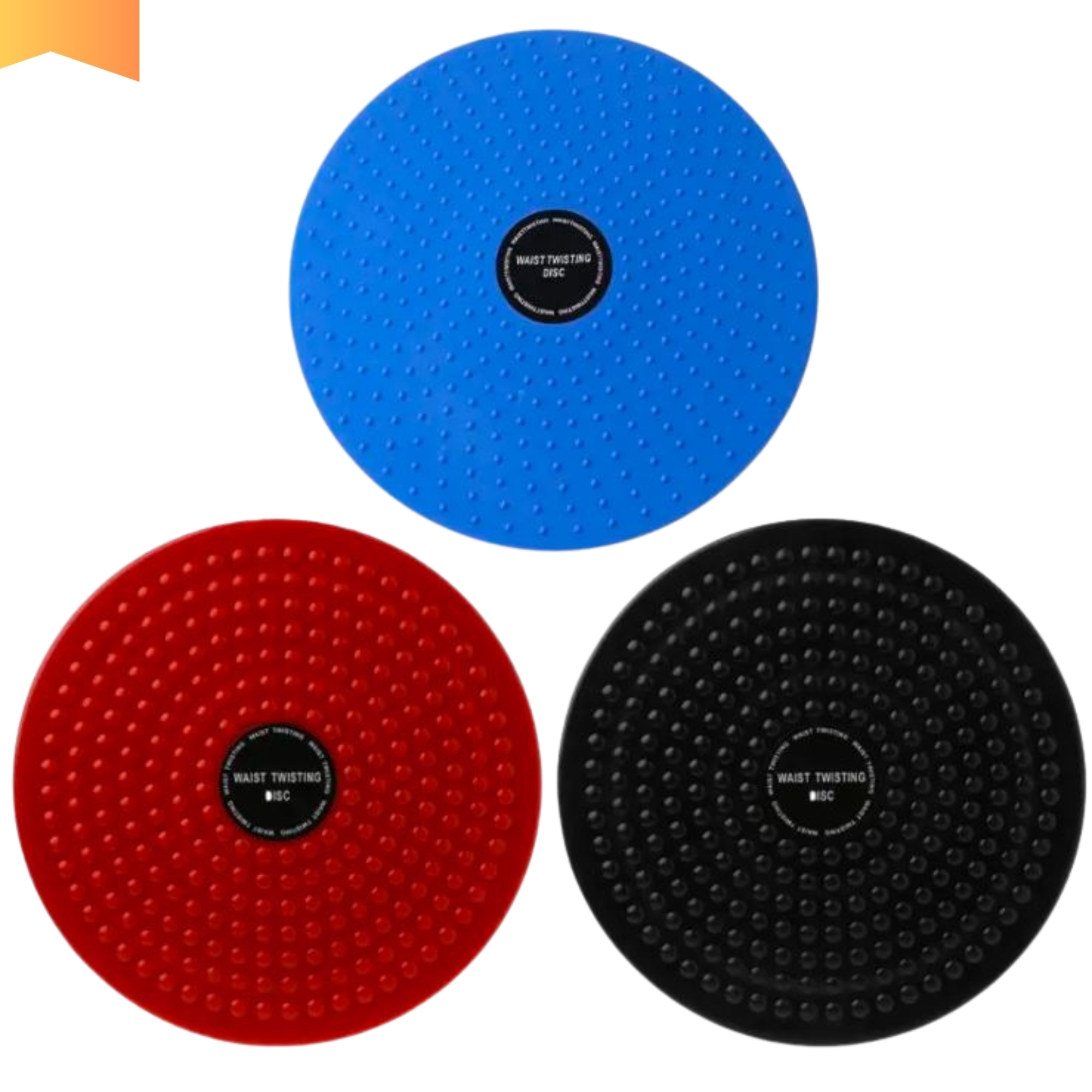COMBO DEAL OF RUBBER TUMMY TRIMMER + COLORED TWISTER PLATE + JUMP ROPE FOR WORKOUT