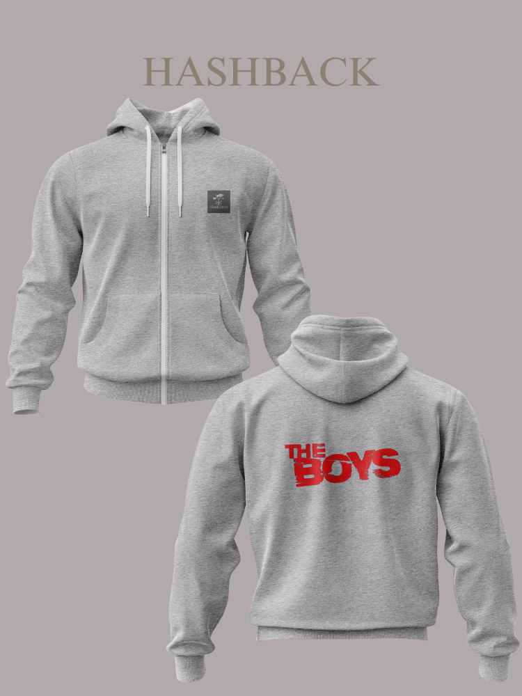 HashBack Printed Zipper Winter Hoodie for Men - The Boys - Money Heist - X - HashBack - Billionaire - Rolex