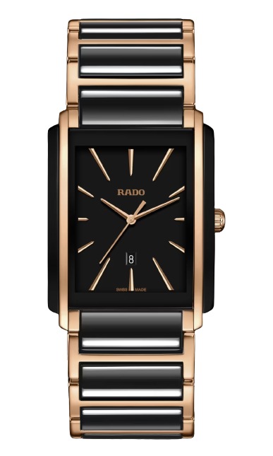 RADO INTEGRAL QUARTZ BLACK DIAL WITH DATE HIGH-TECH CERAMIC
