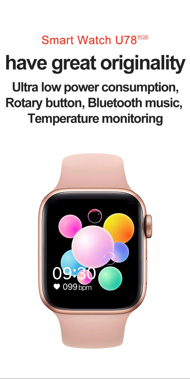 Vwar U78 Plus IWO 44mm Smartwatch Series 5 Heart Rate Body temperature  Bluetooth Call IP67 Waterproof iwo 13 Max Smart watch 12: Buy Online at  Best Prices in Pakistan | Daraz.pk