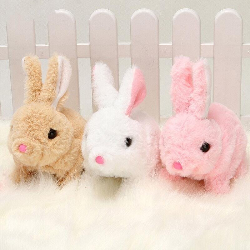 Electronic Plush Rabbit Toy for Kids | Interactive Walking, Jumping, Running & Talking Bunny with Wiggle Ears, Twitching Nose & Tail Wagging | Battery Operated Stuffed Bunny Doll – Soft Cuddly Toy for Boys & Girls | Best Birthday & Easter Gift