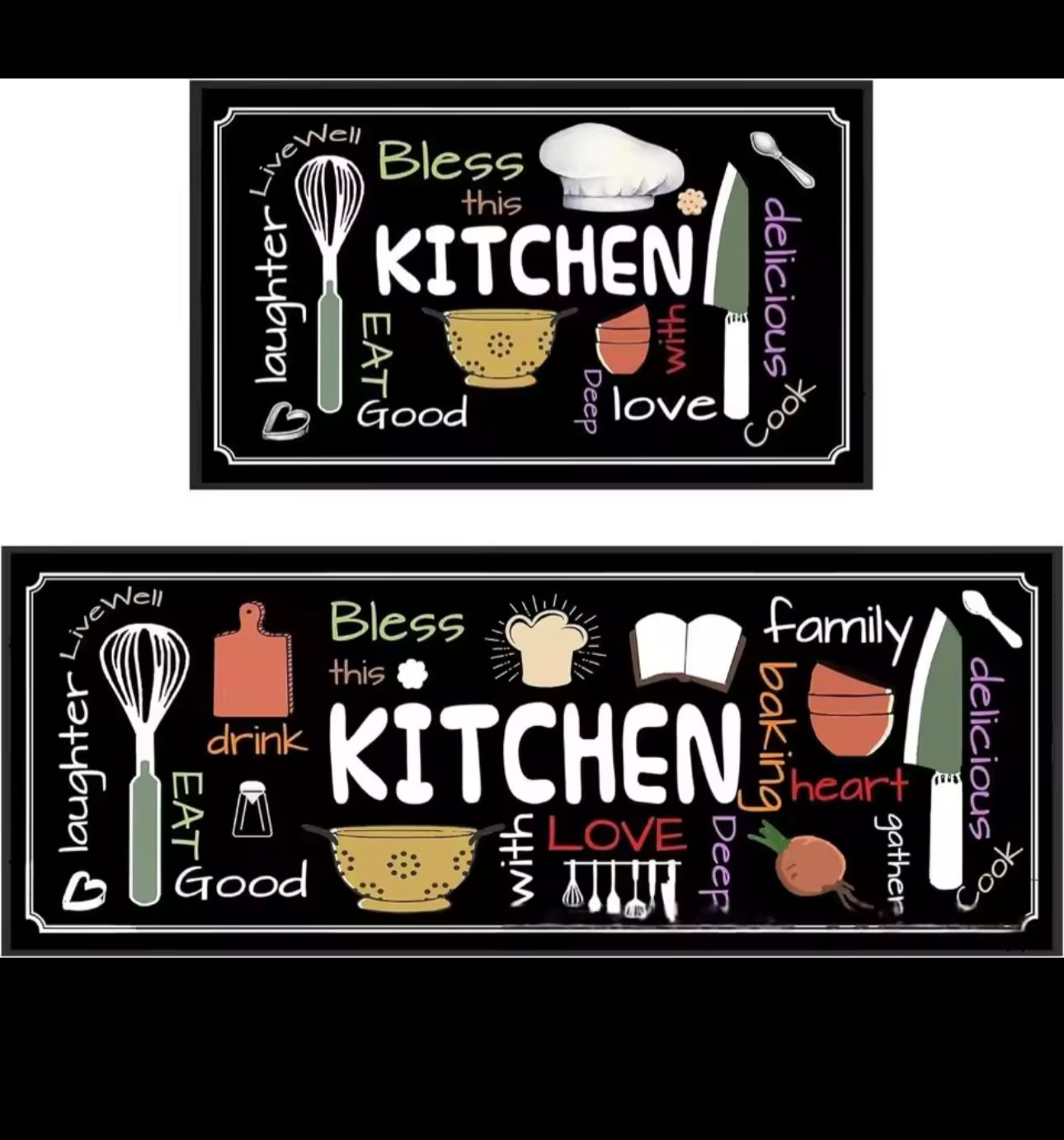 Creative Anti Slip Water Absorbent Floor Mat for Kitchen /Luxury Anti-Slip Kitchen Floor Mat Set – Ergonomic Cooking Comfort Rugs