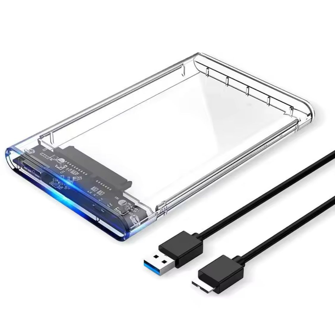 3.0 Fast USB Portable HDD SSD 2.5" Hardrive External Case Hard Drive Case 5Gbps High Speed Fast Data Transfer