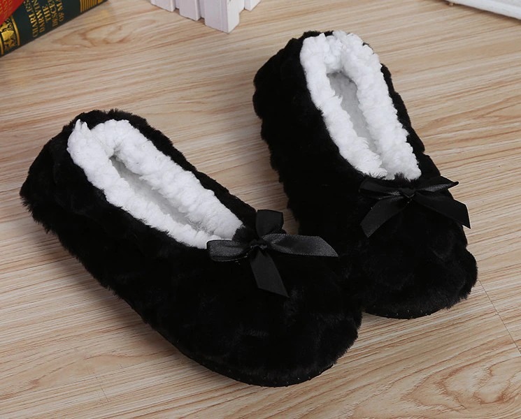 Indoor Home Slippers Warm Soft Plush Slippers Non-slip Indoor Slippers