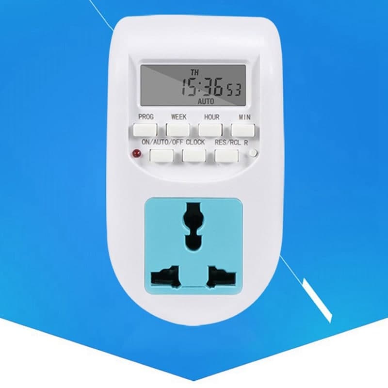 LCD Display Digital Programmable Timer Switch Electronic Timer Socket ...
