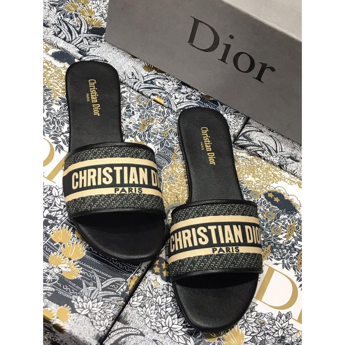 Party Wear Black Latest Trendy Stylish Slipper for Women/Girls