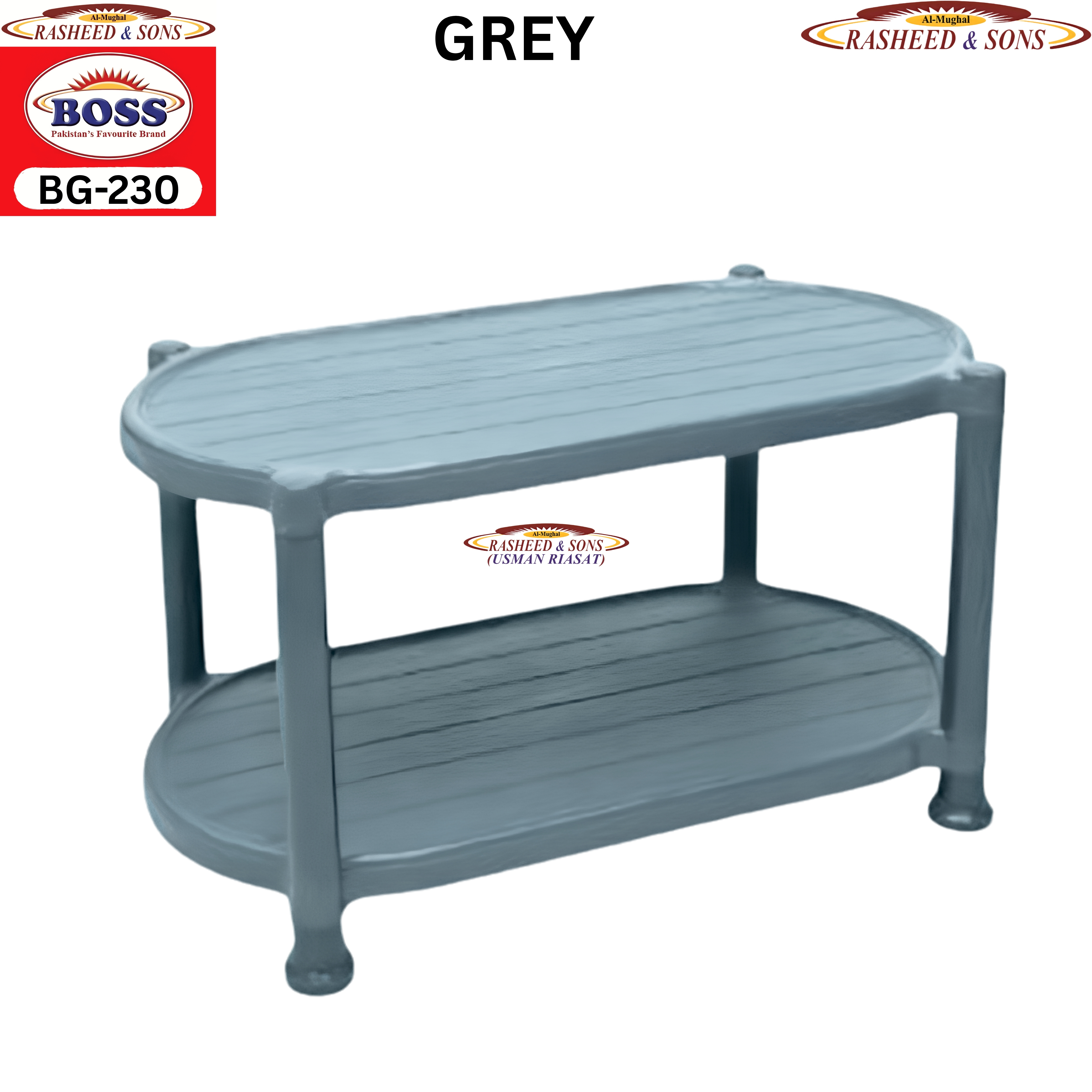 Boss 102 Plastic Chair & Table Collection | Flamingo Chair, Folding Table, Round Table & Double Shelf Table | Indoor Outdoor Furniture |  BELLONA I RASHEED & SONS