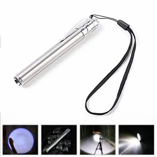 Doctor Torch Super Bright Led Torch AAA Batteries Metal Body For Home & Outdoor Sport Doctor Egg Cuddling