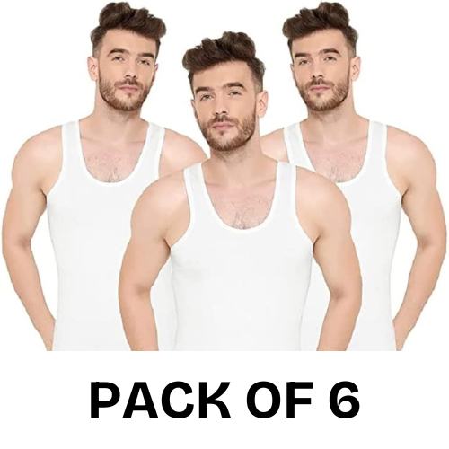 white mens vest or banyan by huzaifa trends