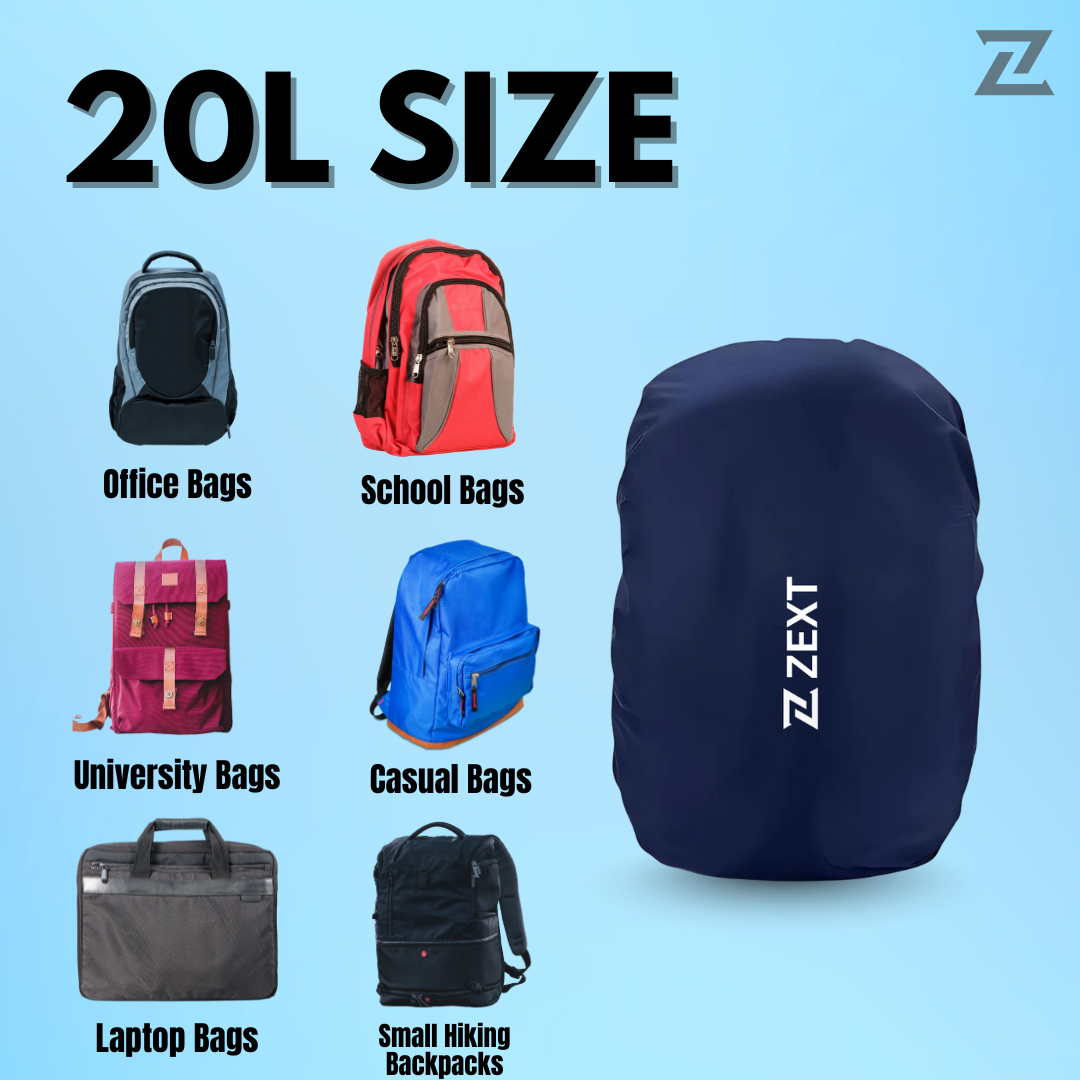 Zext 100% Waterproof Rain Cover for Backpack Outdoor Camping, Traveling, Cycling and Hiking Bag Cover