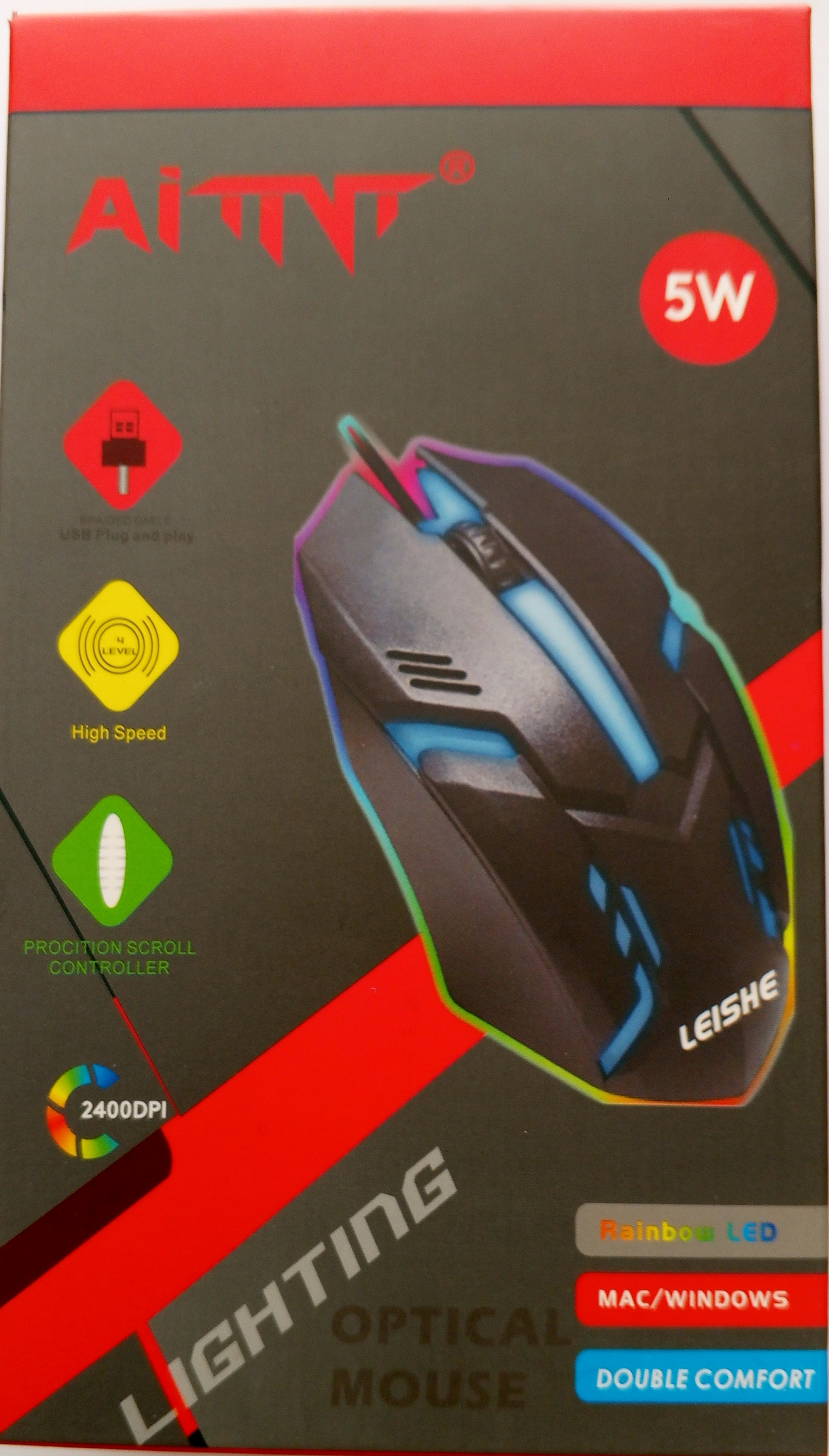 Gaming Wired 7 Light RGB Mouse - Play Games with the Stunning RGB Lights Mouse price in Pakistan