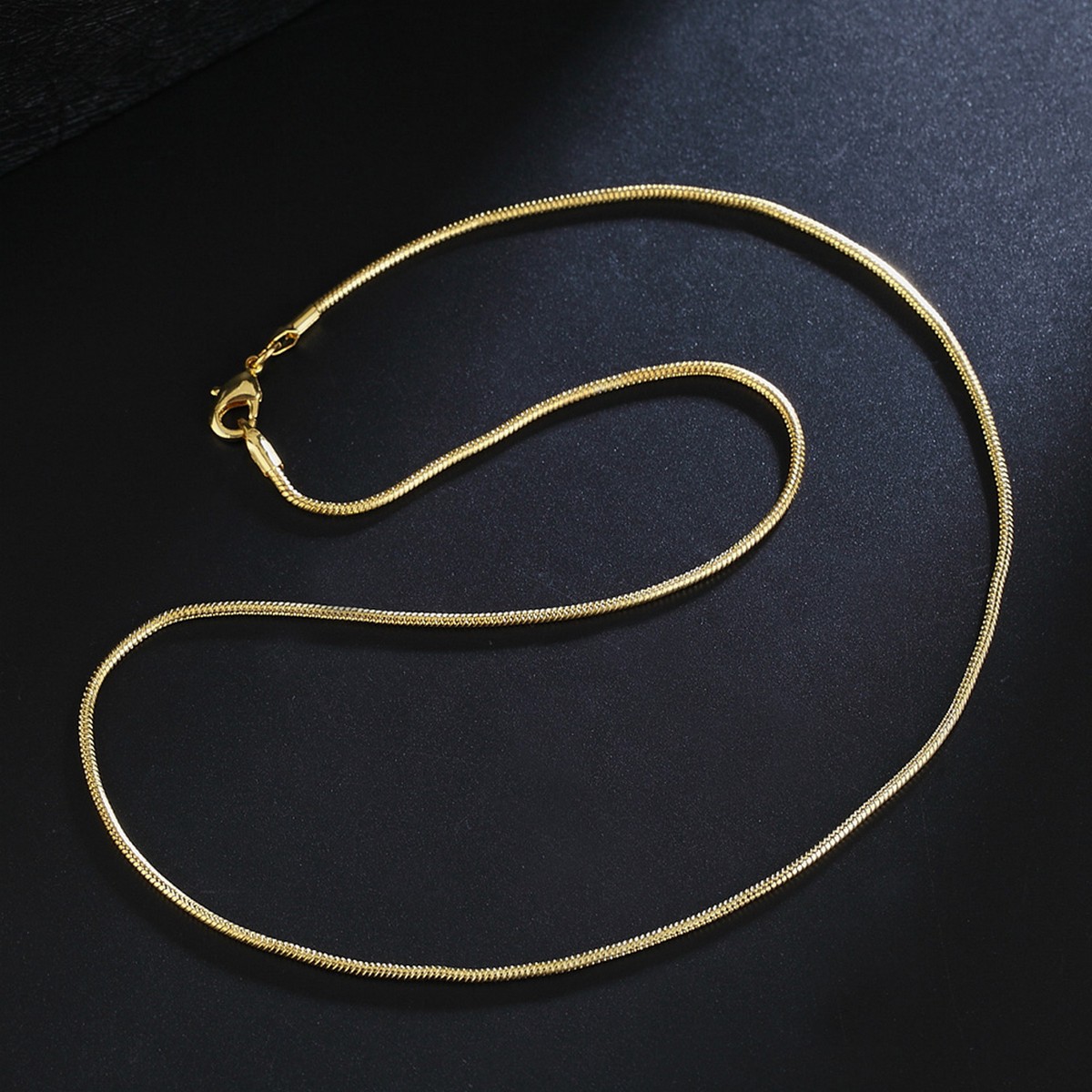 100% Authentic Silver / Golden Snake Chains Necklace for Women Chain Kids Girls Jewelry, women necklace