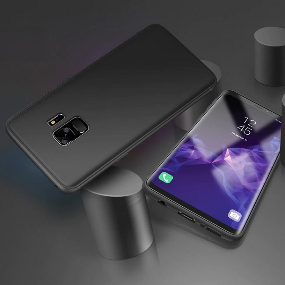 Samsung S9 Matte Black Soft Silicon Back Cover