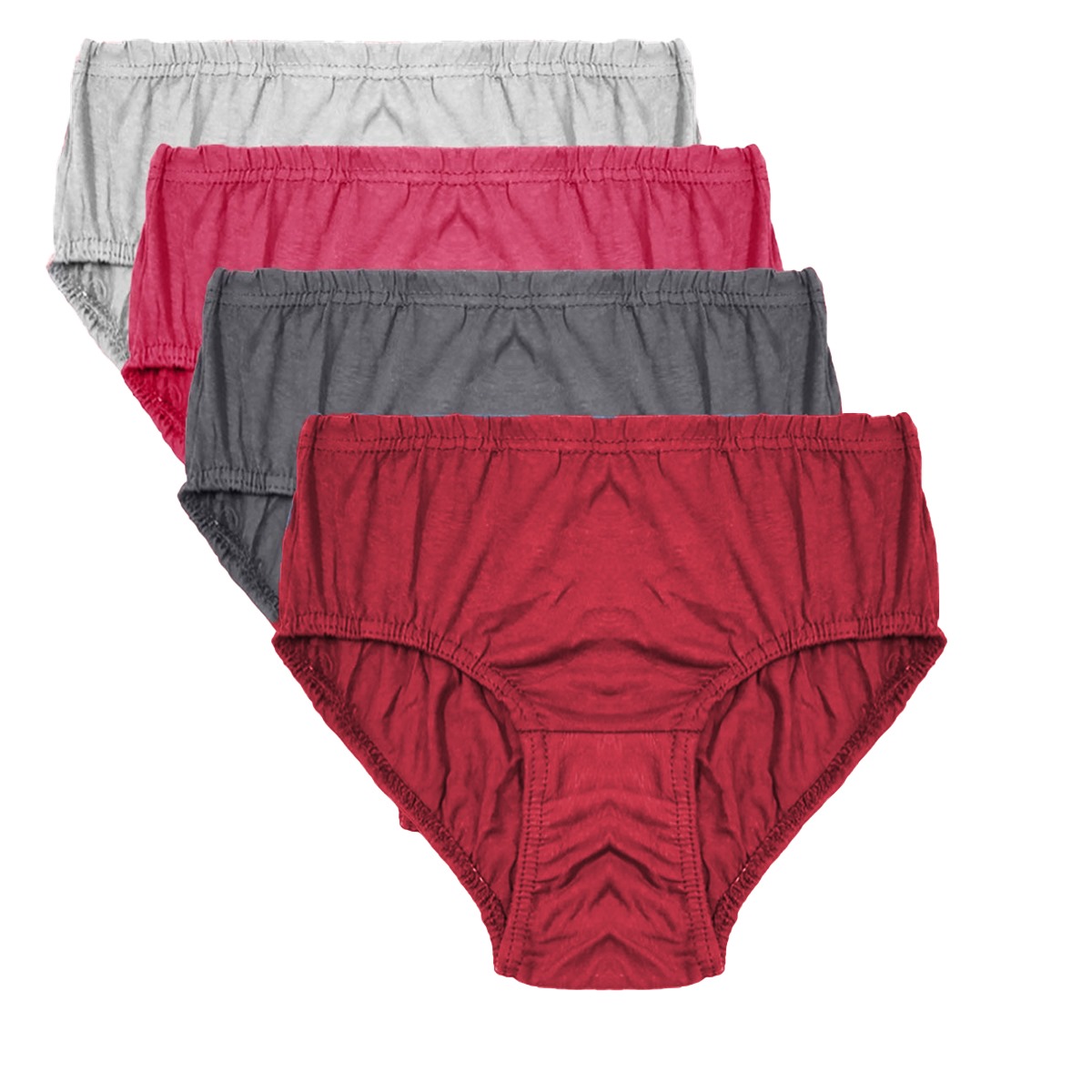 Pack Of 4 Underwear for Girls Soft Cotton Panties for Women & Girls Comfortable Cotton Underwear for Ladies Breathable Durable and Available in Sizes Small to XL Premium Quality Multicolor Briefs
