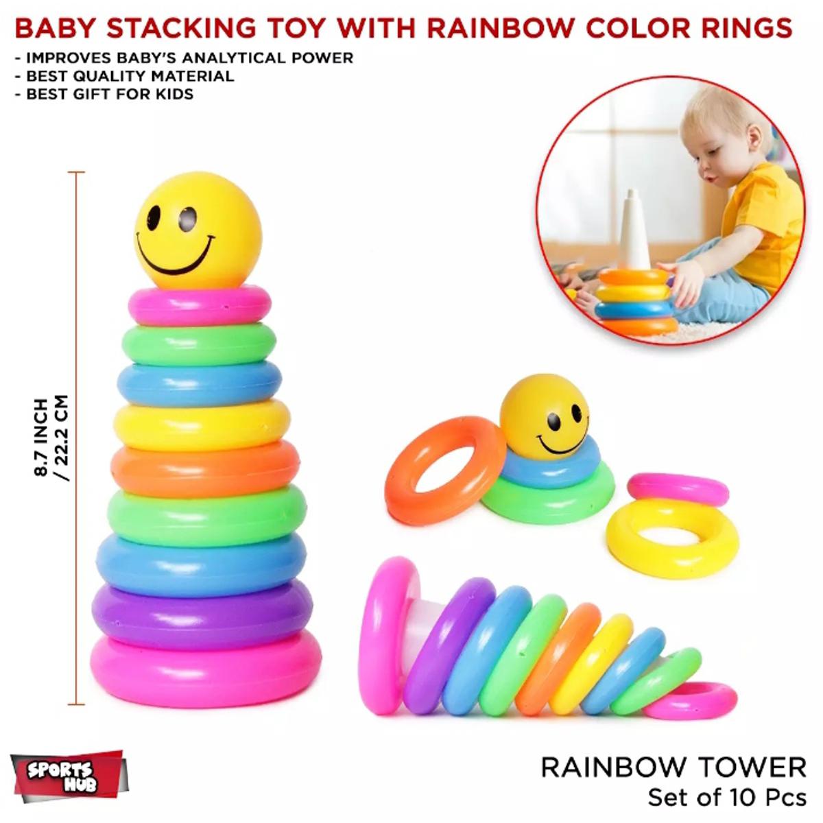 Pile up Ring Toy (Imported,pure plastic material)