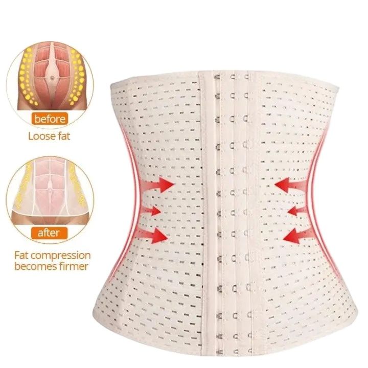 Waist Corset Belly Control Belt with Adjustable Hook / Skin