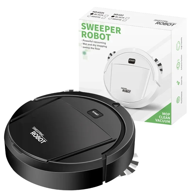 Automatic Robot Vacuum Cleaner Smart Sweeping Dry Wet Cleaning Machine Intelligent Rechargeable Floor Cleaning Robot Vacuum for Home Office Tiles Marble Hardwood Floors