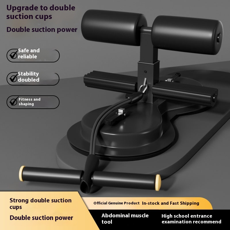 Home Gym Equipment Adjustable Sit-Up Bar Abdominal Trainer with Resistance Bands & Suction Cup Home Core & Full Body Workout Equipment Perfect For Home Excercise Gym Accessories Easy To Use Gym Equipment By Usman's Hub