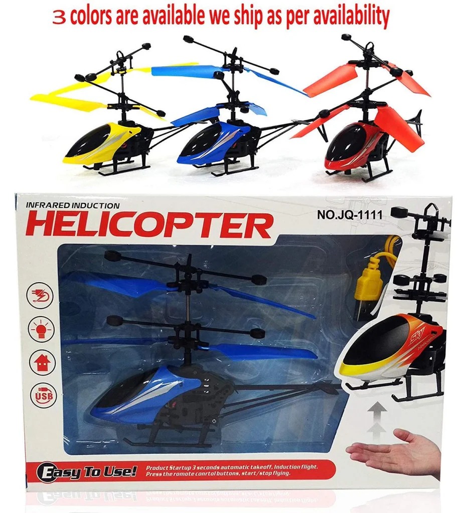 USB Flying Helicopter with Hand-Sensor – Rechargeable - Ghosia Mall's - 1803
