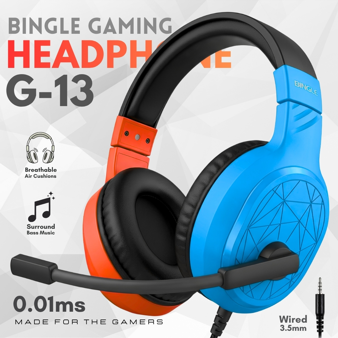 RGB Gaming Headset with Microphone Wired  3D Stereo Surround Sound Over-Ear Headphones for PC PS5 Xbox Nintendo Switch  Noise-Canceling Comfortable Durable Clear Audio Gear – Abid Store