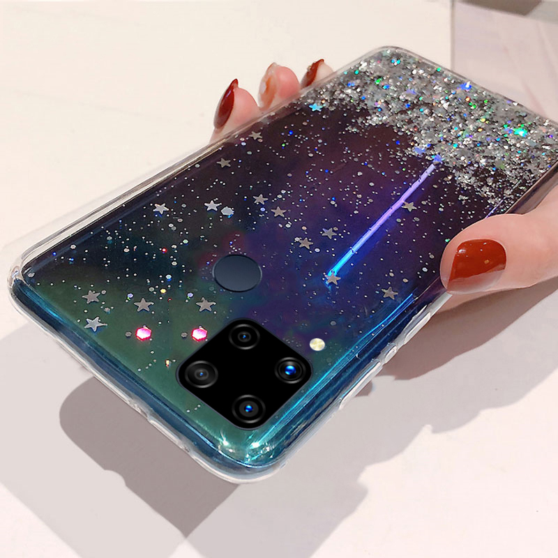 Glitter Realme C11 Back Cover Realme C11 Realme X2 Glitter Back