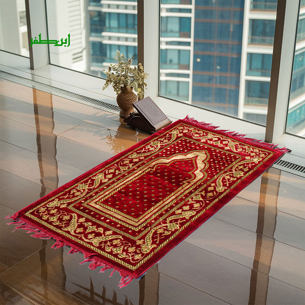 Traditional Turkish Style Prayer Rug  Jai Namaz  Janamaz Prayer Mat For Teens and Adults