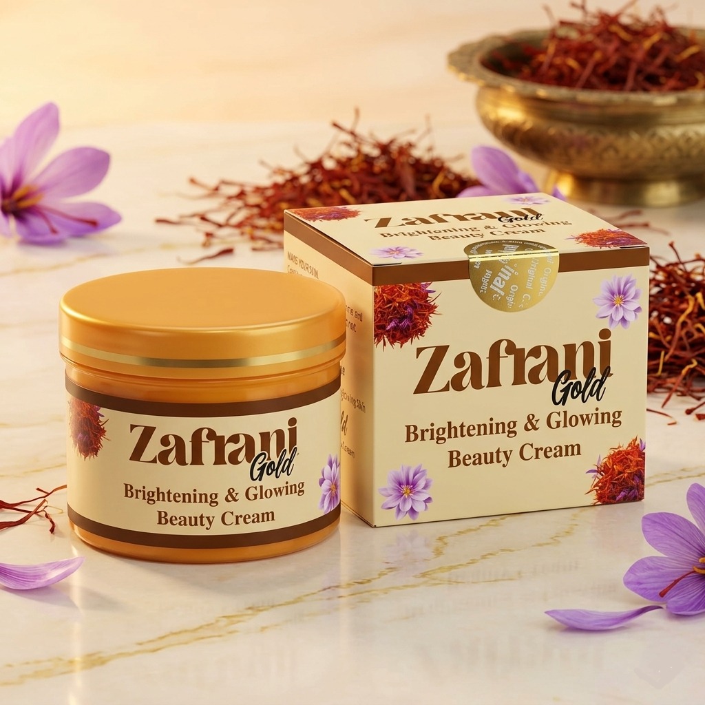 Zafrani Whitening Cream – Natural Glow & Fairness Moisturizer for Face and Body Radiant Skin Care