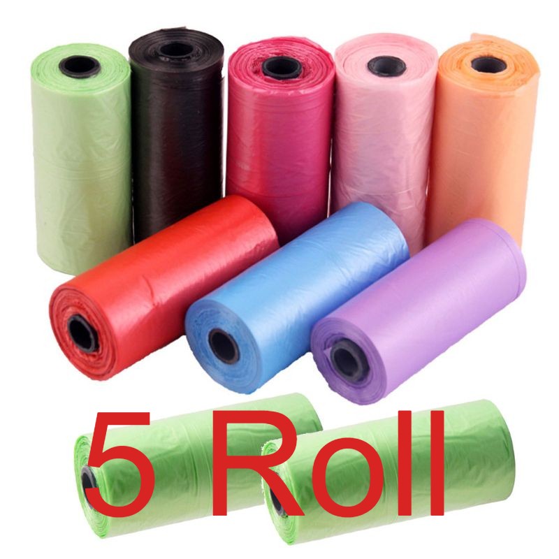 Premium Diaper Disposal Bags 1/5/10 Roll Set - Multi-Color, Leak-Proof & Durable