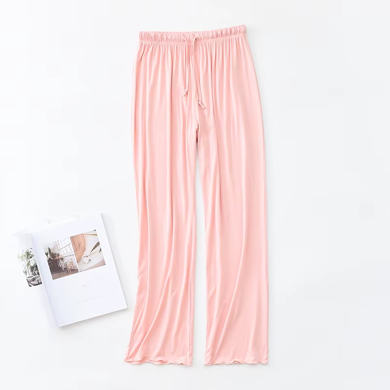 NN Luxury Pack of 3 Palazzo Pants – Adult Size S to XL & kids Size 24 to 34 Length Comfortable & Elegant Nightwear Trousers, Flowy Lounge Flippers for Women’s Relaxation & Home Wear