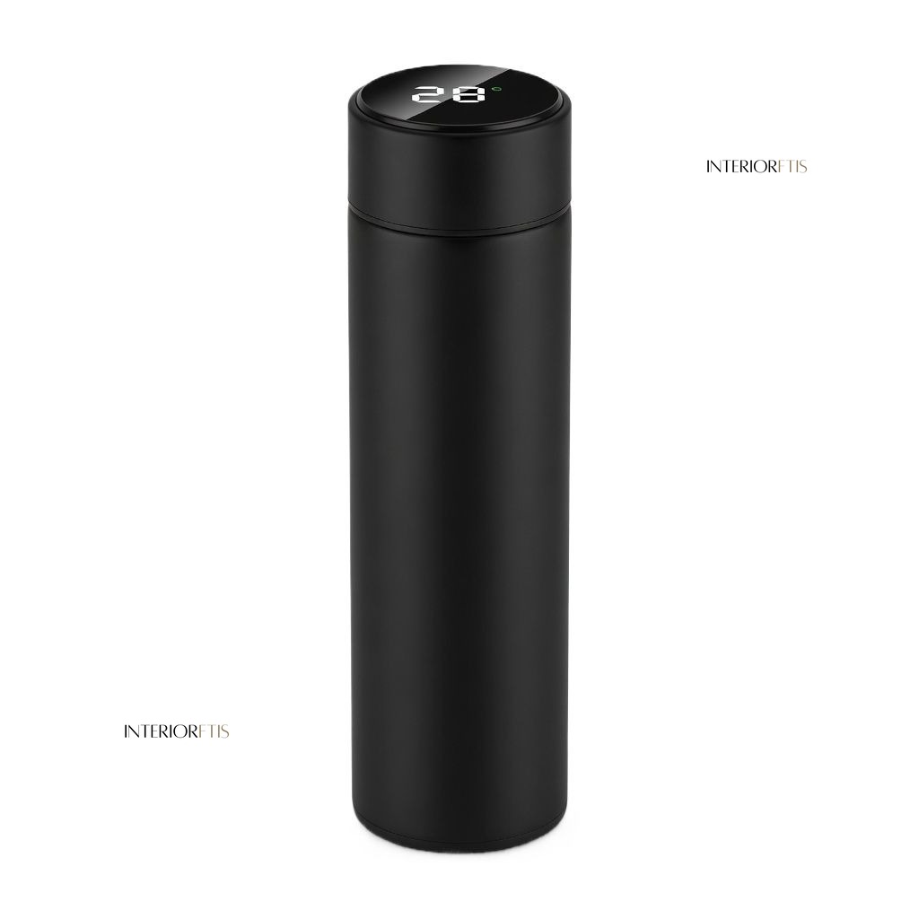 Digital Water Bottle, LED Temperature Display, Hot Cold Vacuum Flasks, stainless Steel Thermos, LED 500ML Smart Thermos