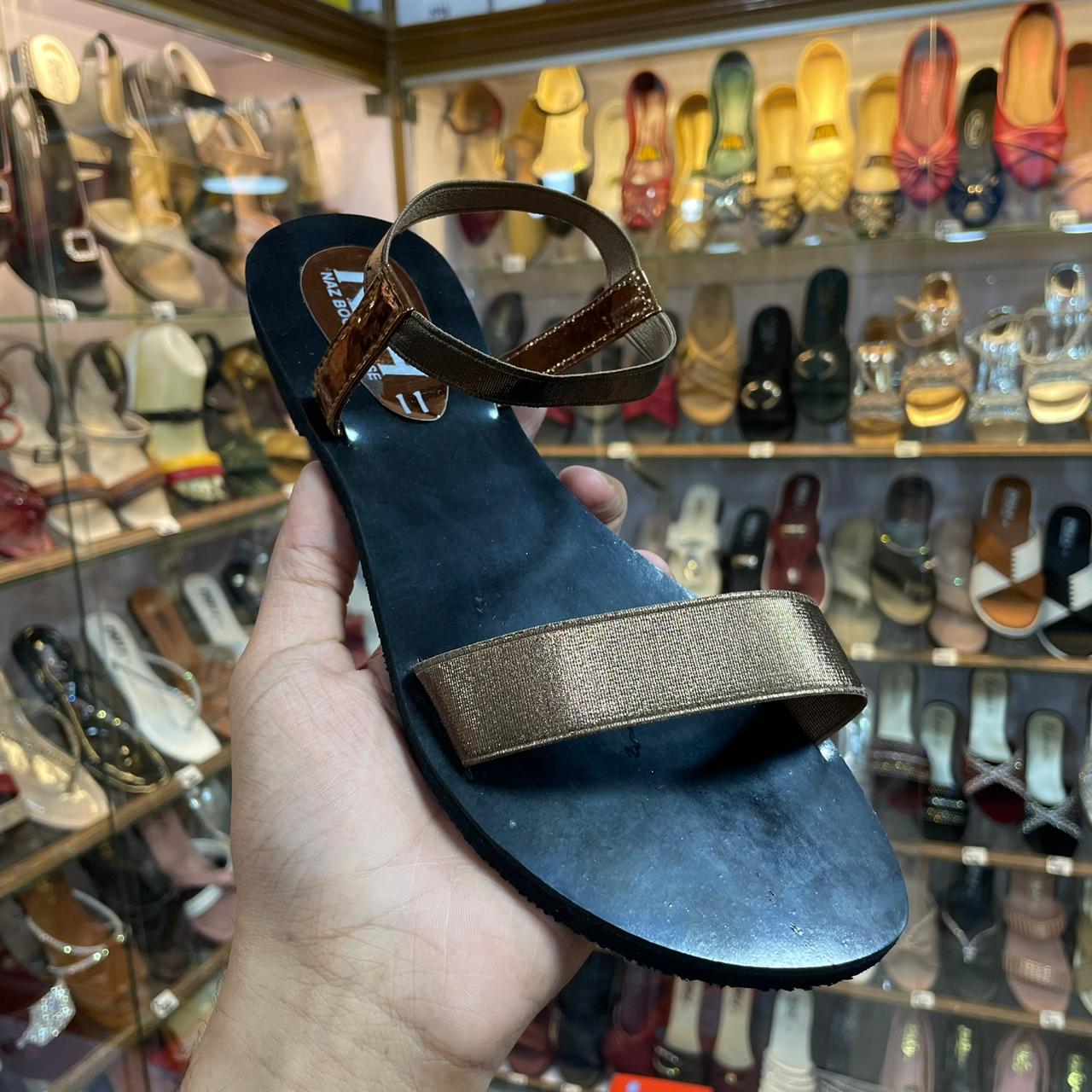NBH Flat Sandal For Girls Single Strape Comfortable And Lightweight Sandals For Women - Chappal For Women - Ladies Chappal Stylish - Slippers For Women - Perfect Gift For Girls