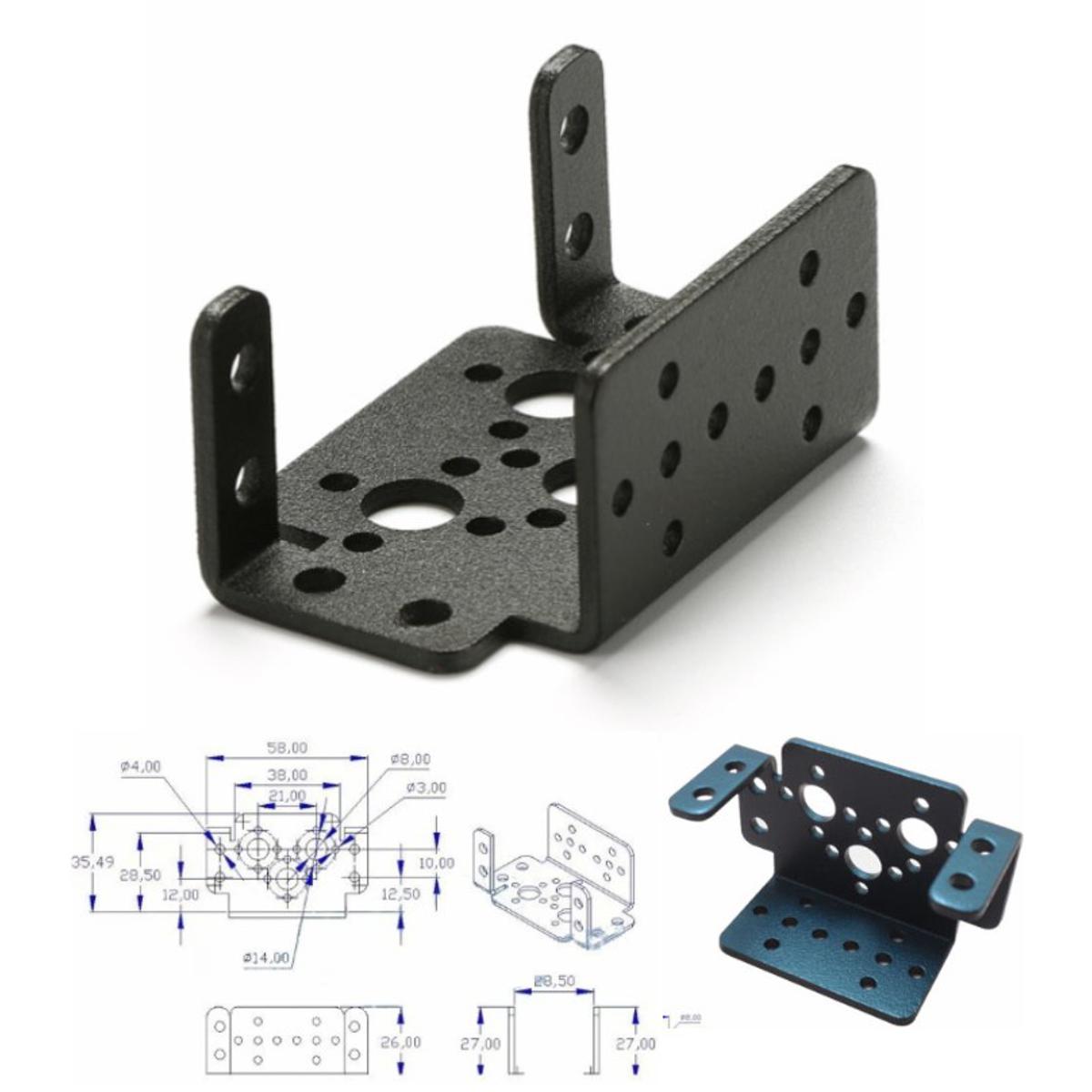 Multifunction Servo Bracket PTZ Robotic Manipulator DIY Robot Mount Bipedal