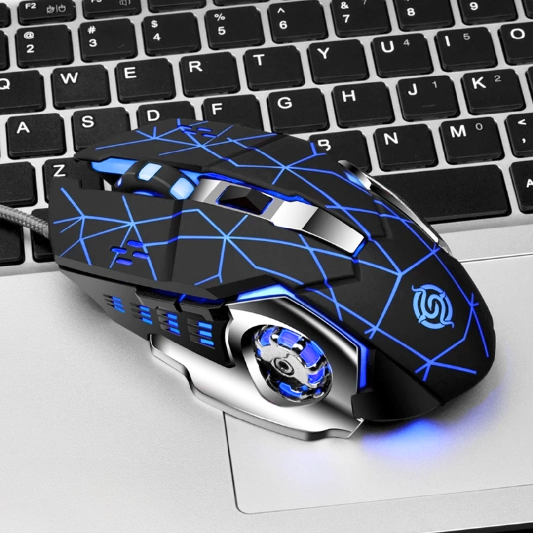 Premium Gaming Mouse RGB with 6 Buttons & 3200dpi Control - Breathing LED Light Optical Mouse with MousePad & Side Buttons for PC, Gaming, Laptop, Pubg, Mobile - By FunBug