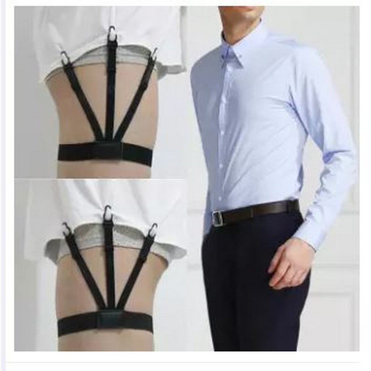 Mens Shirt Stays Upgrade Adjustable 