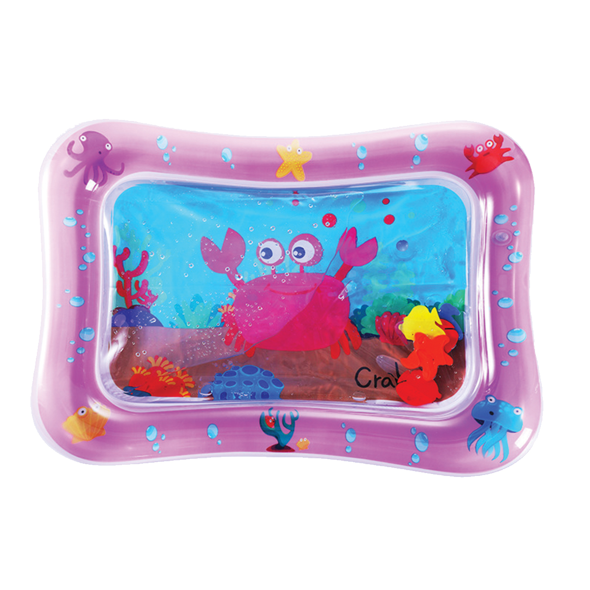 Baby Kids Water Play Mat Toys Inflatable Tummy Time Leak Proof Water Play Mat and Toddlers Perfect Fun Activity Inflatable Mat, Activity Play Center Indoor and Outdoor Water Play Mat for Baby, Inflatable Tummy Time Mat, Premium Baby Water Play Mat for Inf