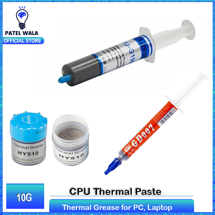 CPU Thermal Paste Compound High Performance Heatsink Paste for Processor, VGA, GPU – 1g, 2x1g, 5x1g, 3g Syringes – 10g, 20g, 30g Bottles – High Conductivity Grease >0.65 W/m-k – Thermal Grease for PC, Laptop, Gaming & Overclocking Builds