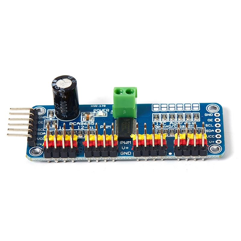 16 Channel 12-bit PWM Servo motor Driver I2C Module Compatible With ...