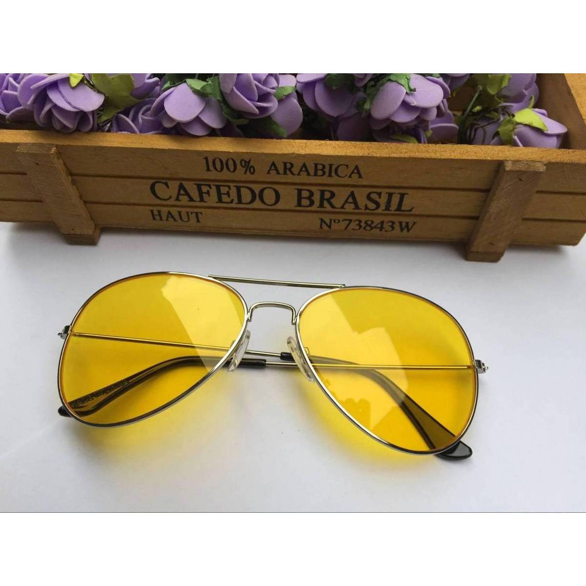 Gold shop lens sunglasses