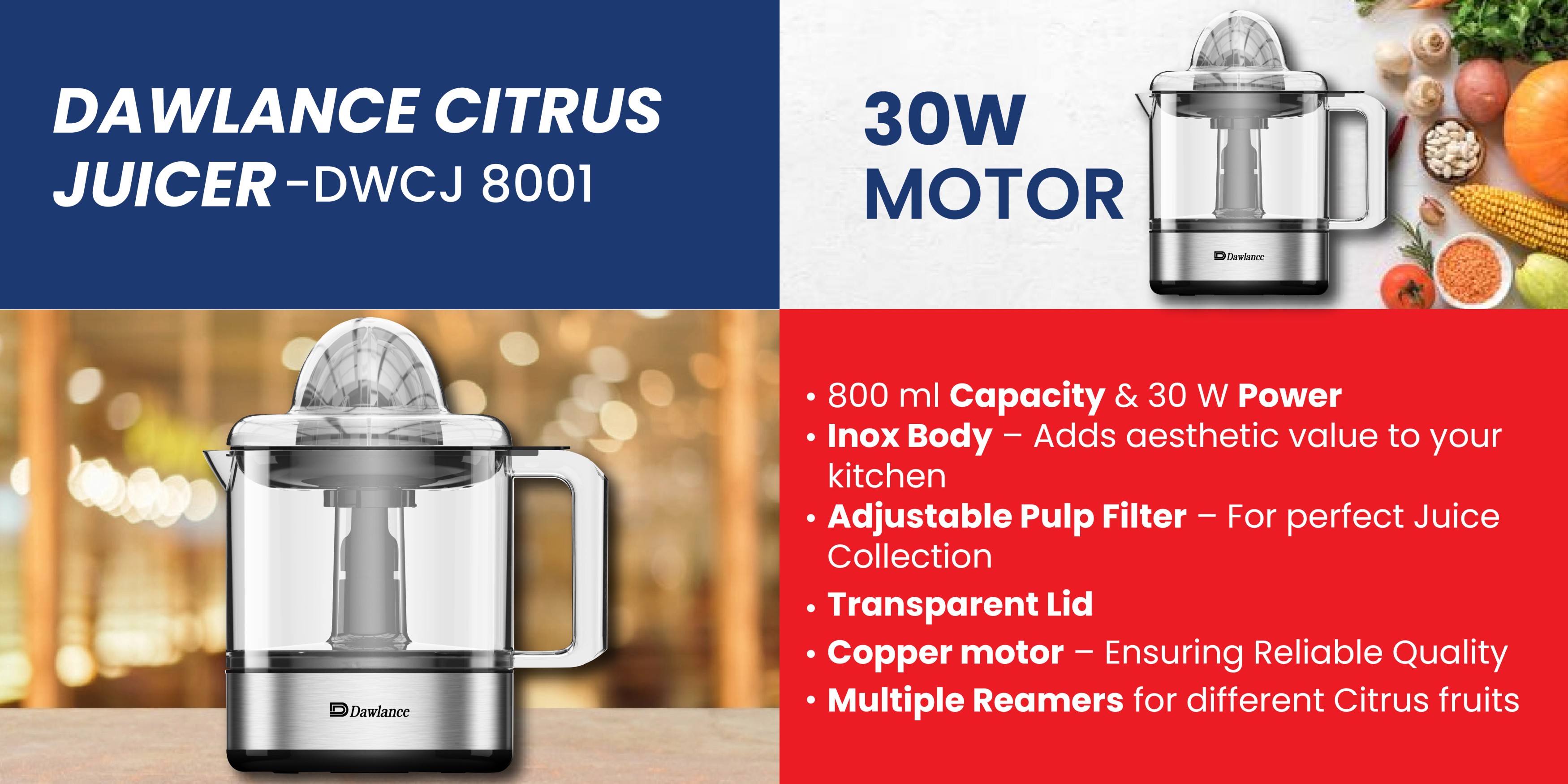 Buy Dawlance DWCJ8030 Citrus Juicer With Official Warranty at Best