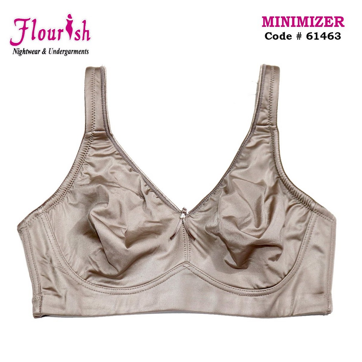Flourish Non-padded Non Wired Minimizer Soft And Comfortable Adjustable  Straps Casual Plus Size Bra-61463 Price in Pakistan - View Latest  Collection of Bras