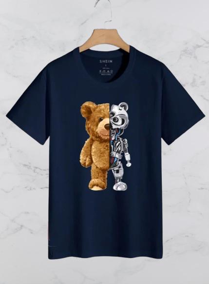 Summer Collection Robot Skull Printed New Stylish T-shirt For Men and Boys