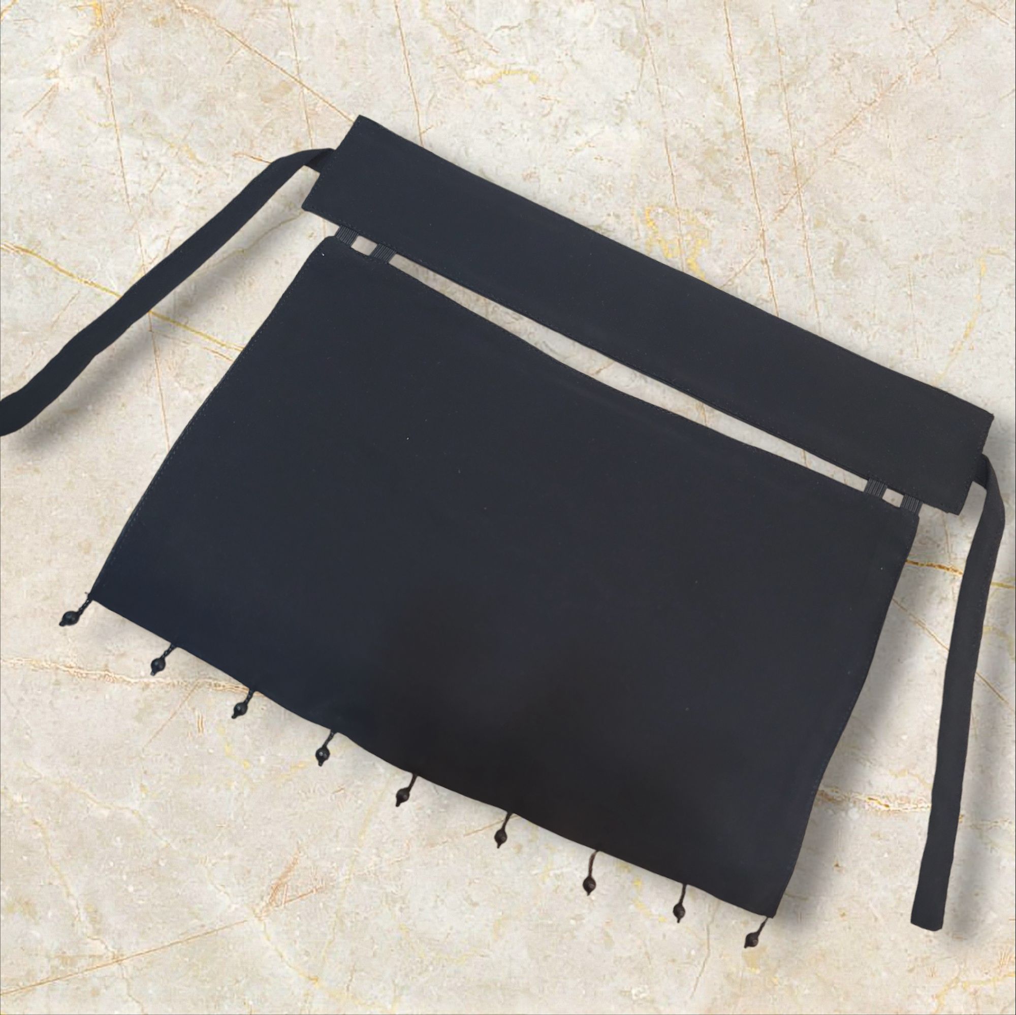 Saudi Short naqab With black pearls Trending style